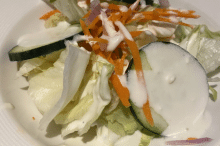 Ruby Princess Day 1 lunch salad