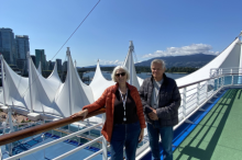 Vancouver from the deck of the Ruby Princess