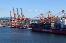 Vancouver from the deck of the Ruby Princess