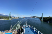 Vancouver from the deck of the Ruby Princess