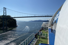 Vancouver from the deck of the Ruby Princess