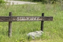 Stavkirke-sign